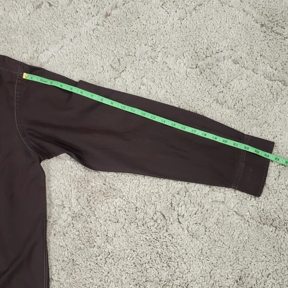 Camel Classic Chocolate Brown 100% Cotton Mori Long Sleeve Button Up Shirt. 42 - Picture 6 of 8